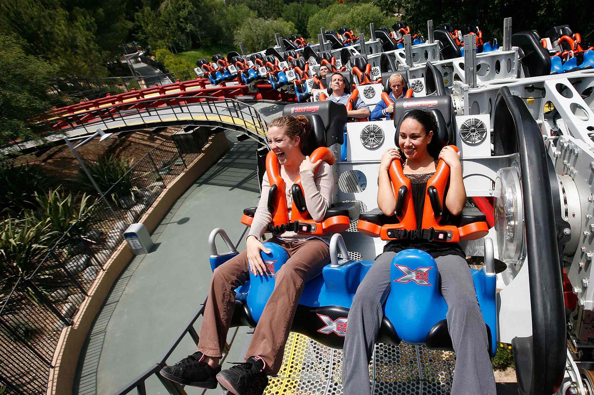 This famous Six Flags roller coaster is closed indefinitely as 100 ...