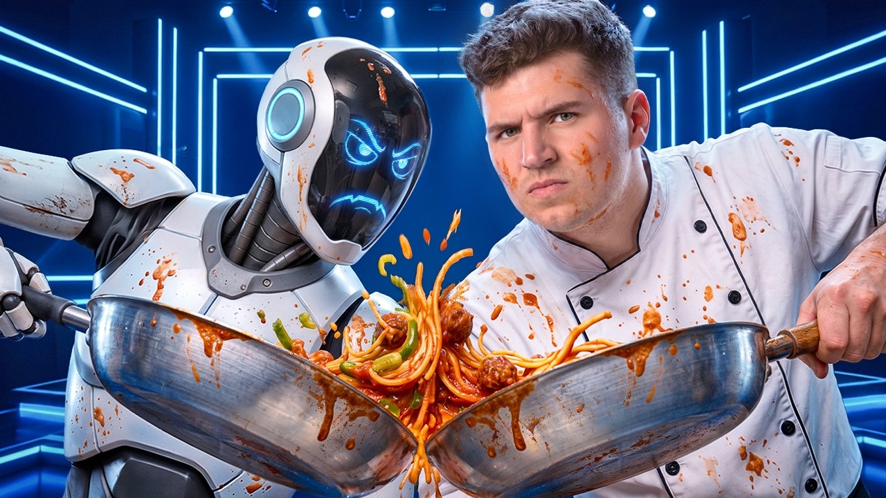 He challenged robots to a cooking battle and put human skill to the ...