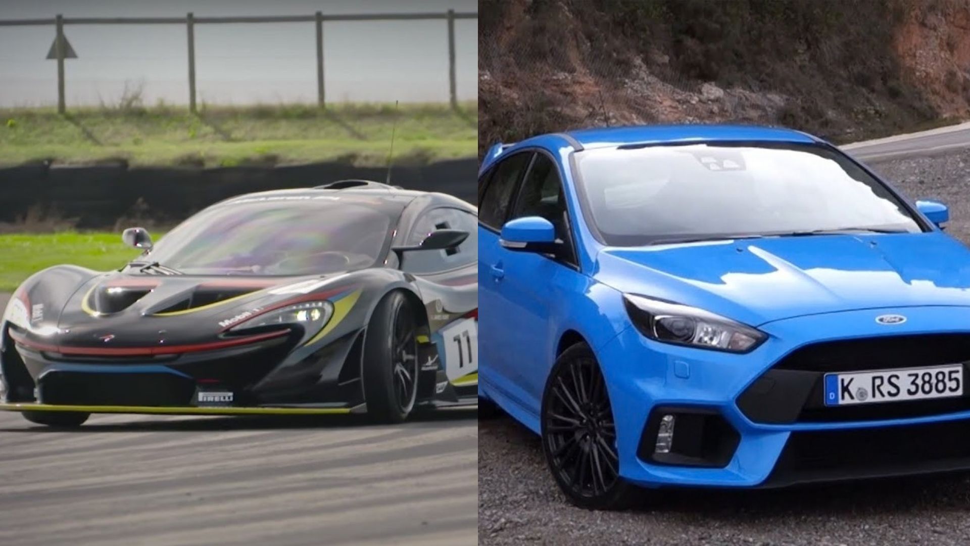 McLaren P1 GTR vs Ford Focus RS