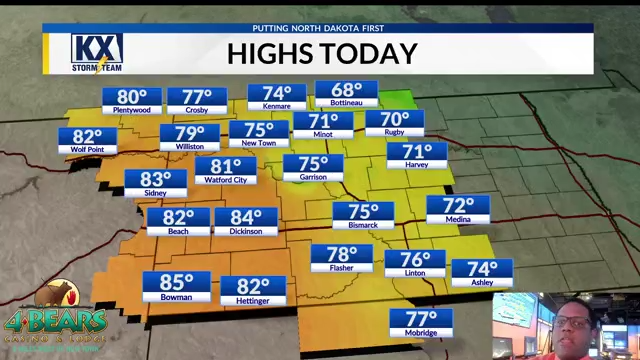 Monday morning temperature touch with meteorologist Andre Brooks