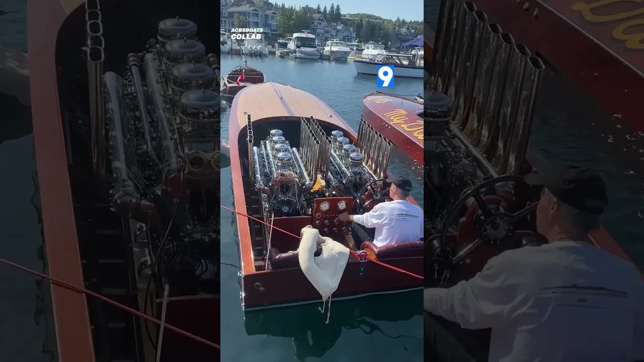 This Miller V16 boat cold start sounds like thunder learned to float