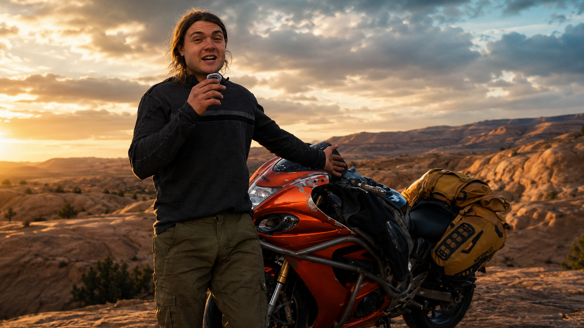 I took my Hayabusa 100 miles offroad! 🏍️