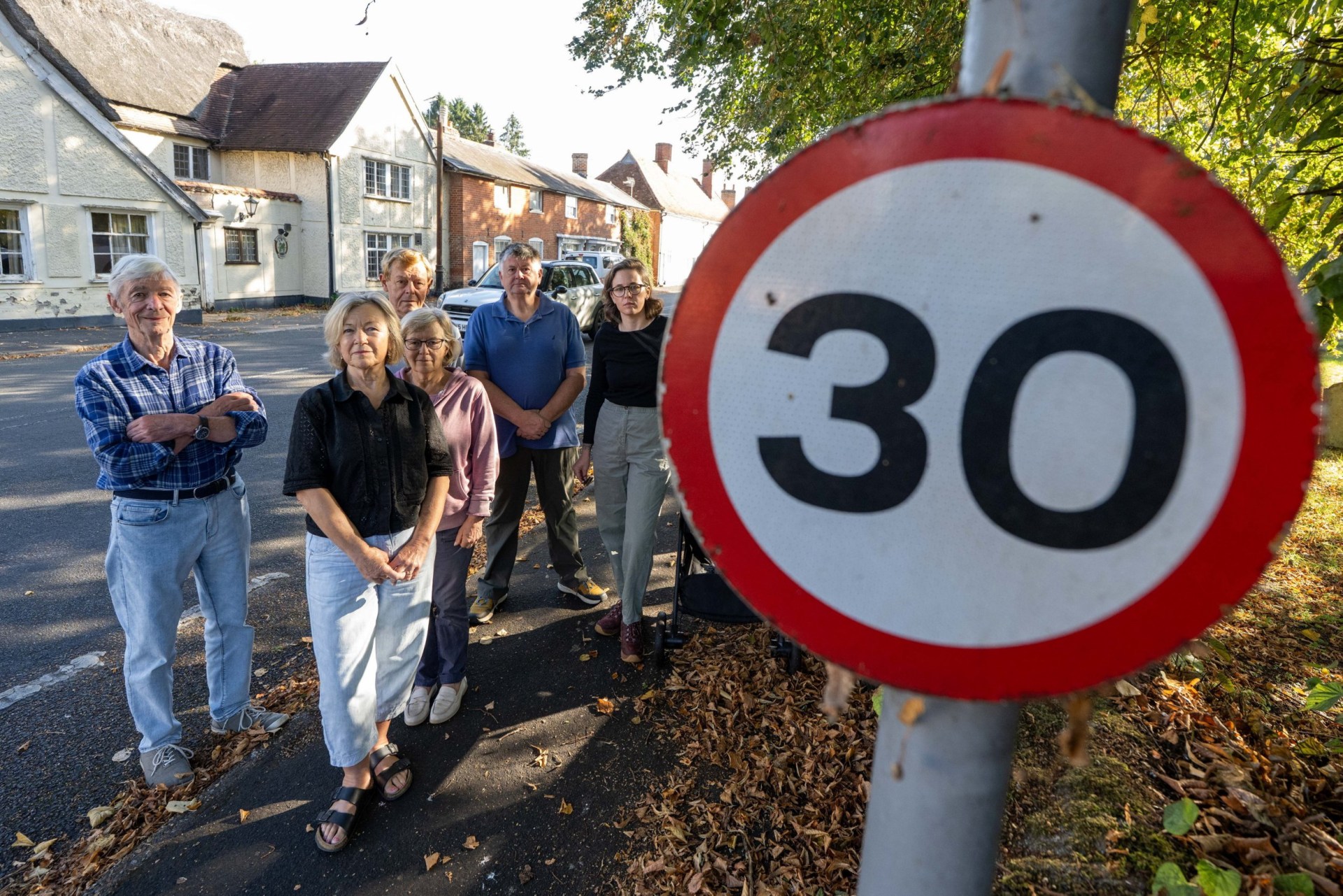 The village rallying to demand 20mph speed limits