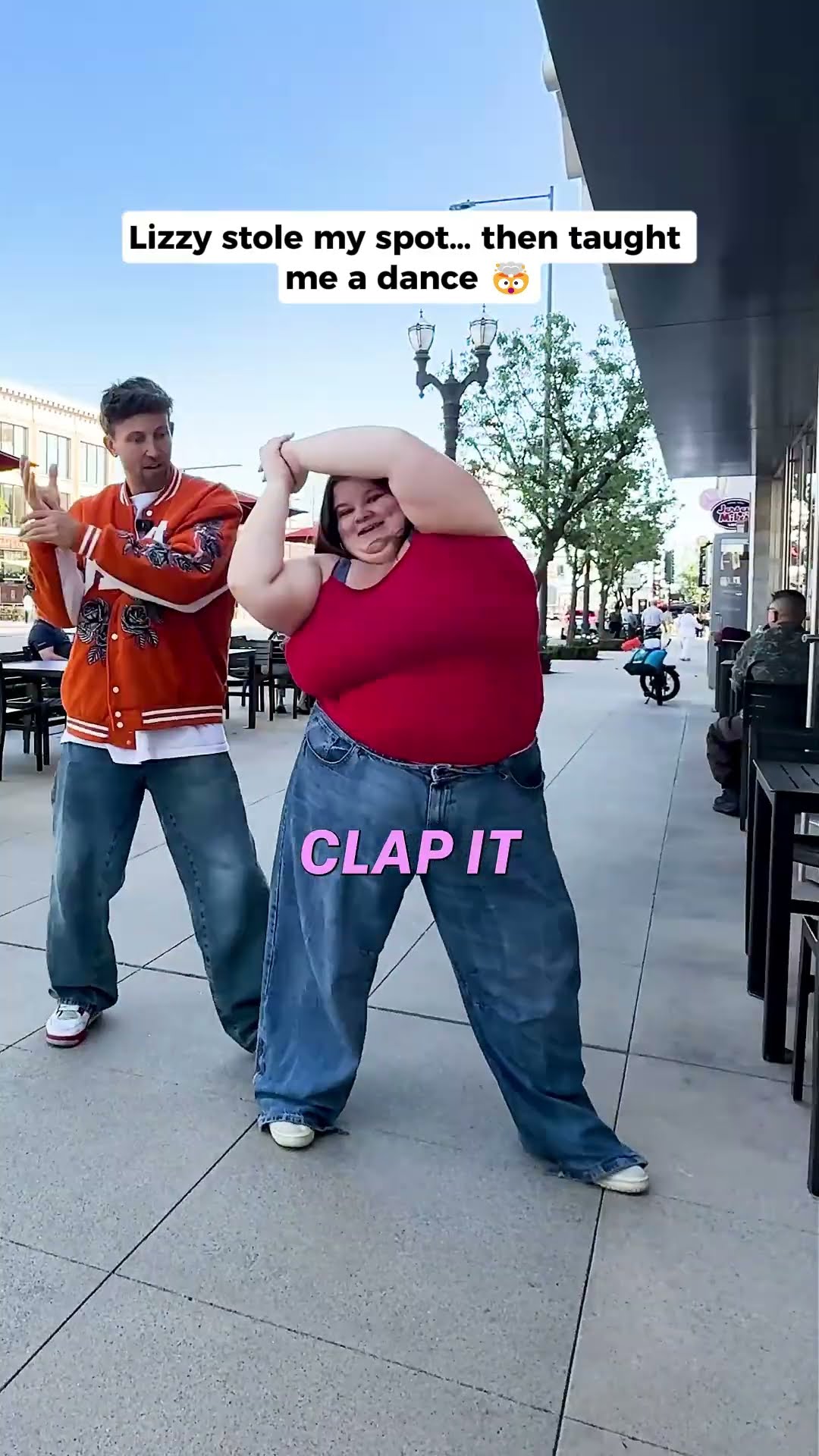Lizzy stole my spot and taught me a dance!