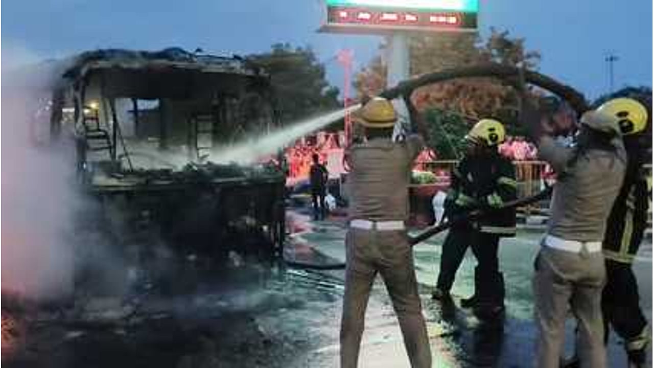 10 buses destroyed in major fire at BEST’s Mumbai Anik depot; no one ...
