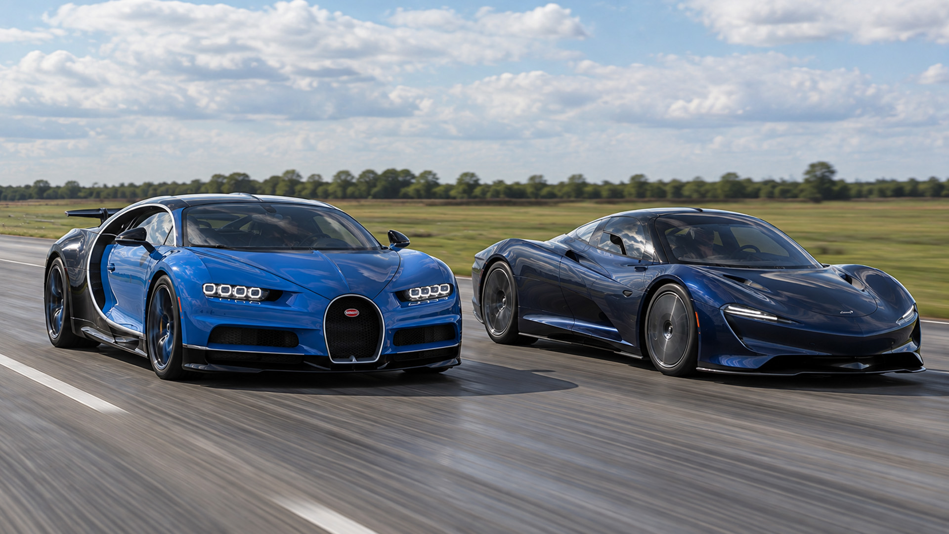 McLaren Speedtail takes on the 1,500HP Chiron in drag race