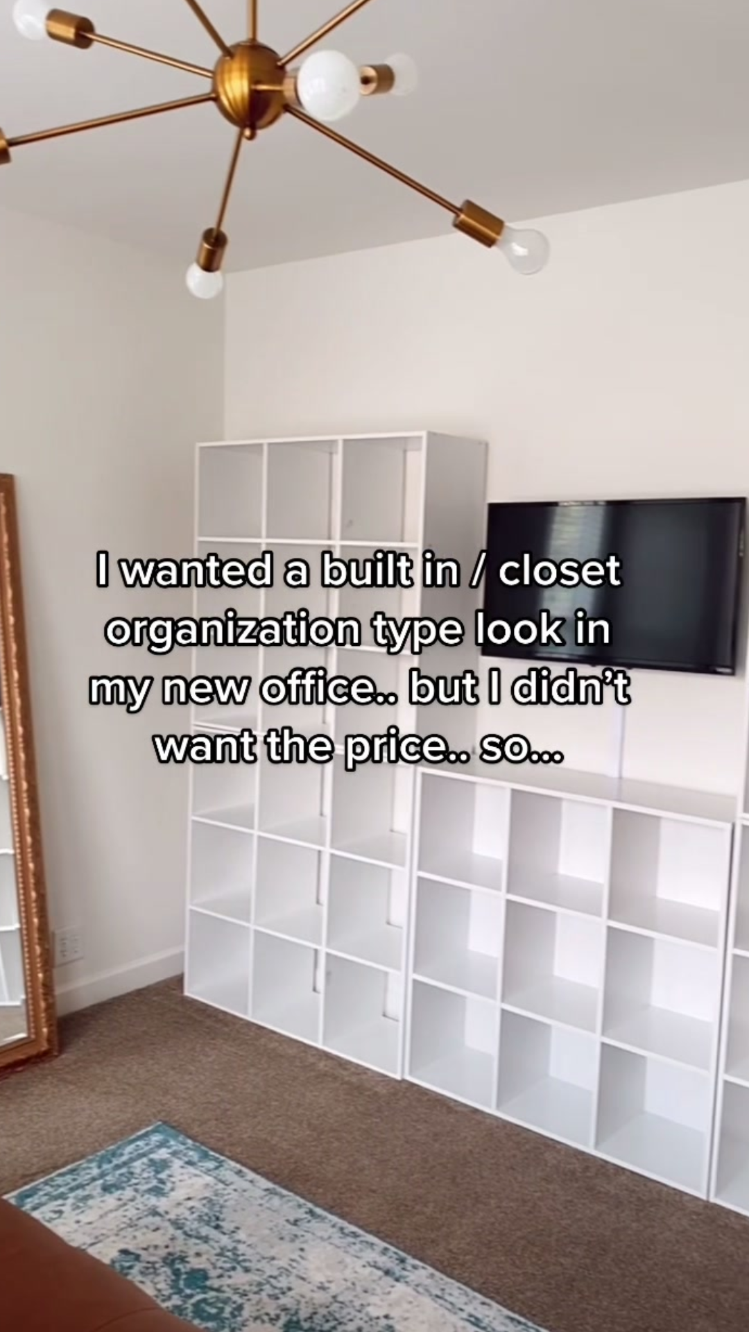 How simple cube shelves can transform a home office