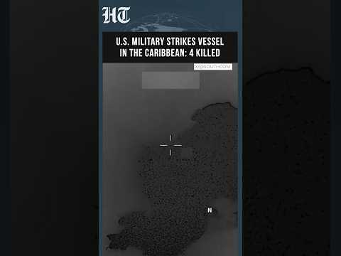 US military strikes suspected drug vessel in Caribbean, 4 killed ...