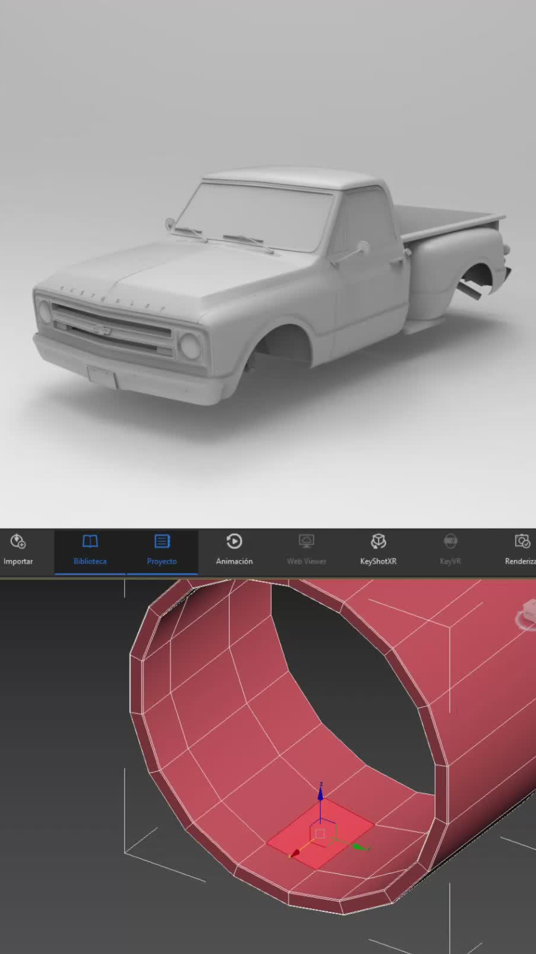 Inside the 3D design process of a custom Chevy C10