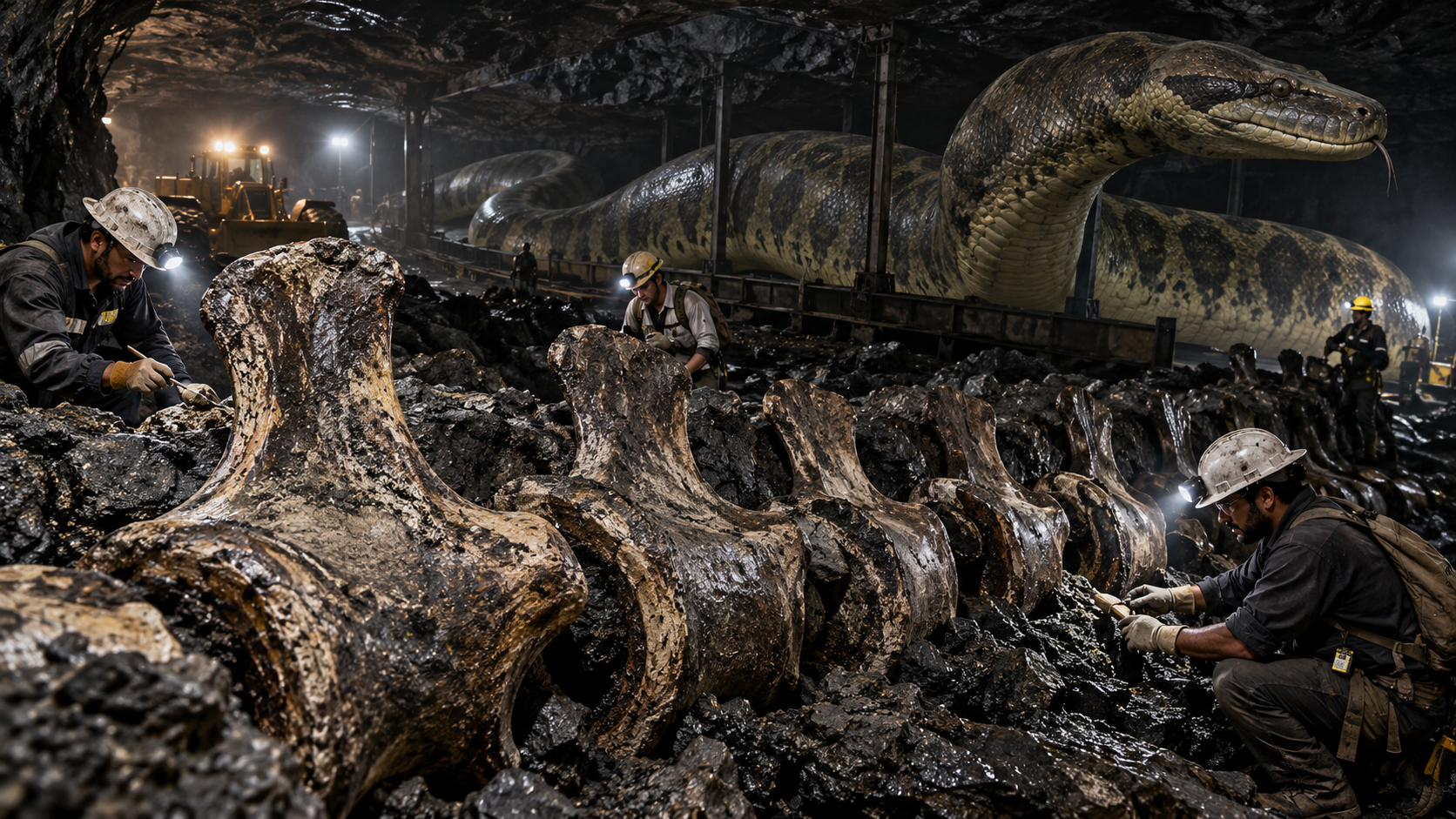 They found giant fossilized vertebrae in a Colombian coal mine then ...