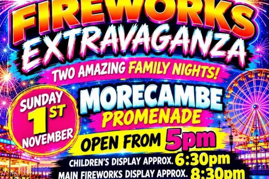 Two nights of fireworks planned for Morecambe and Heysham
