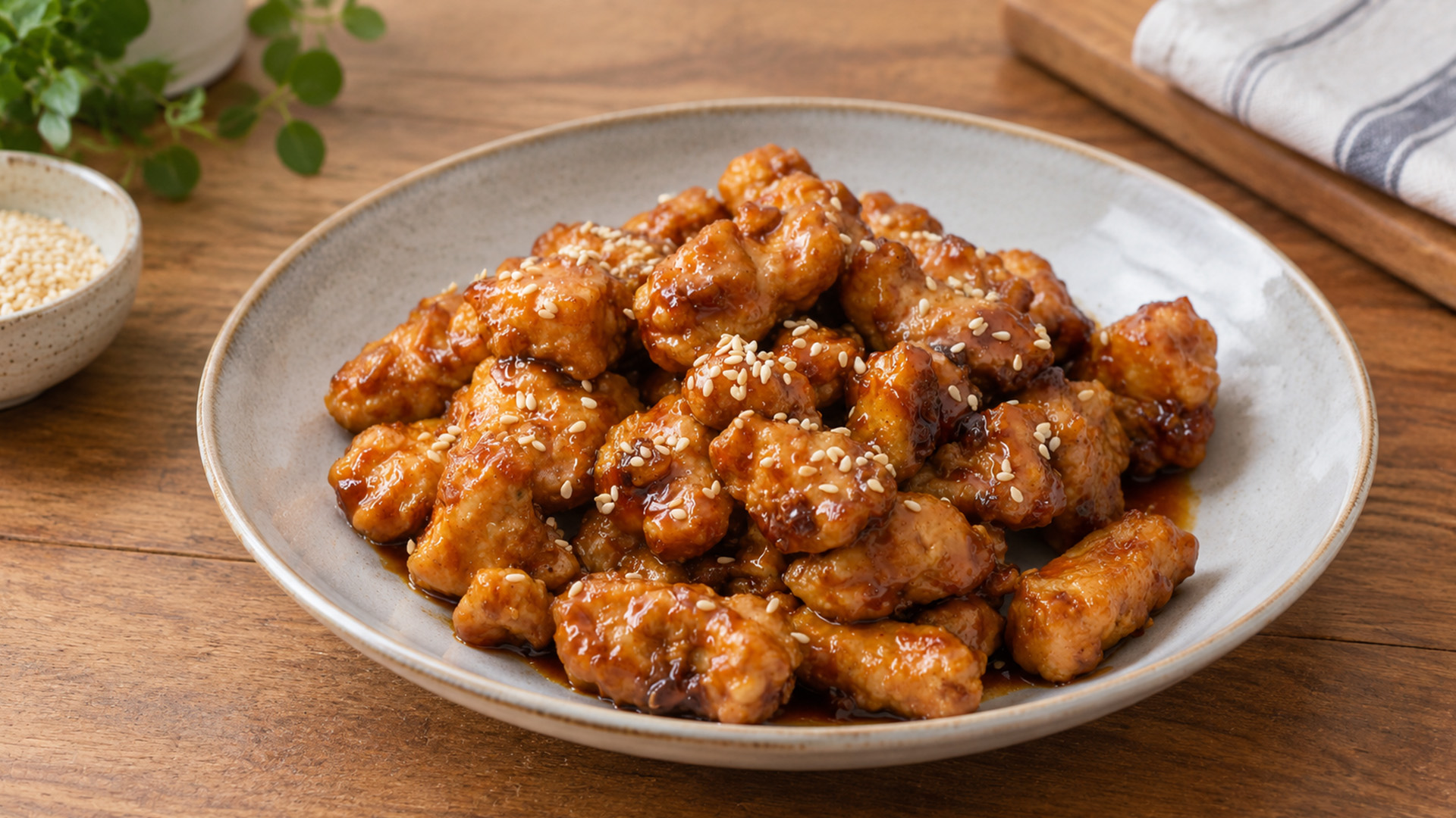What gives this teriyaki chicken its rich flavor?