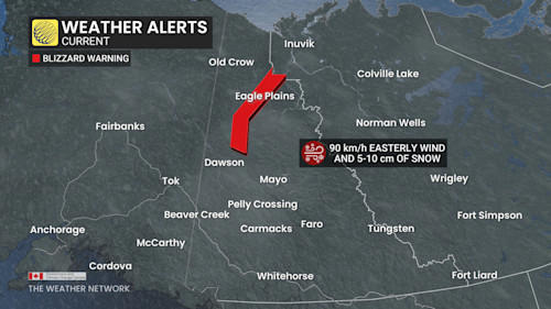 First blizzard warning of the season for major Canadian highway