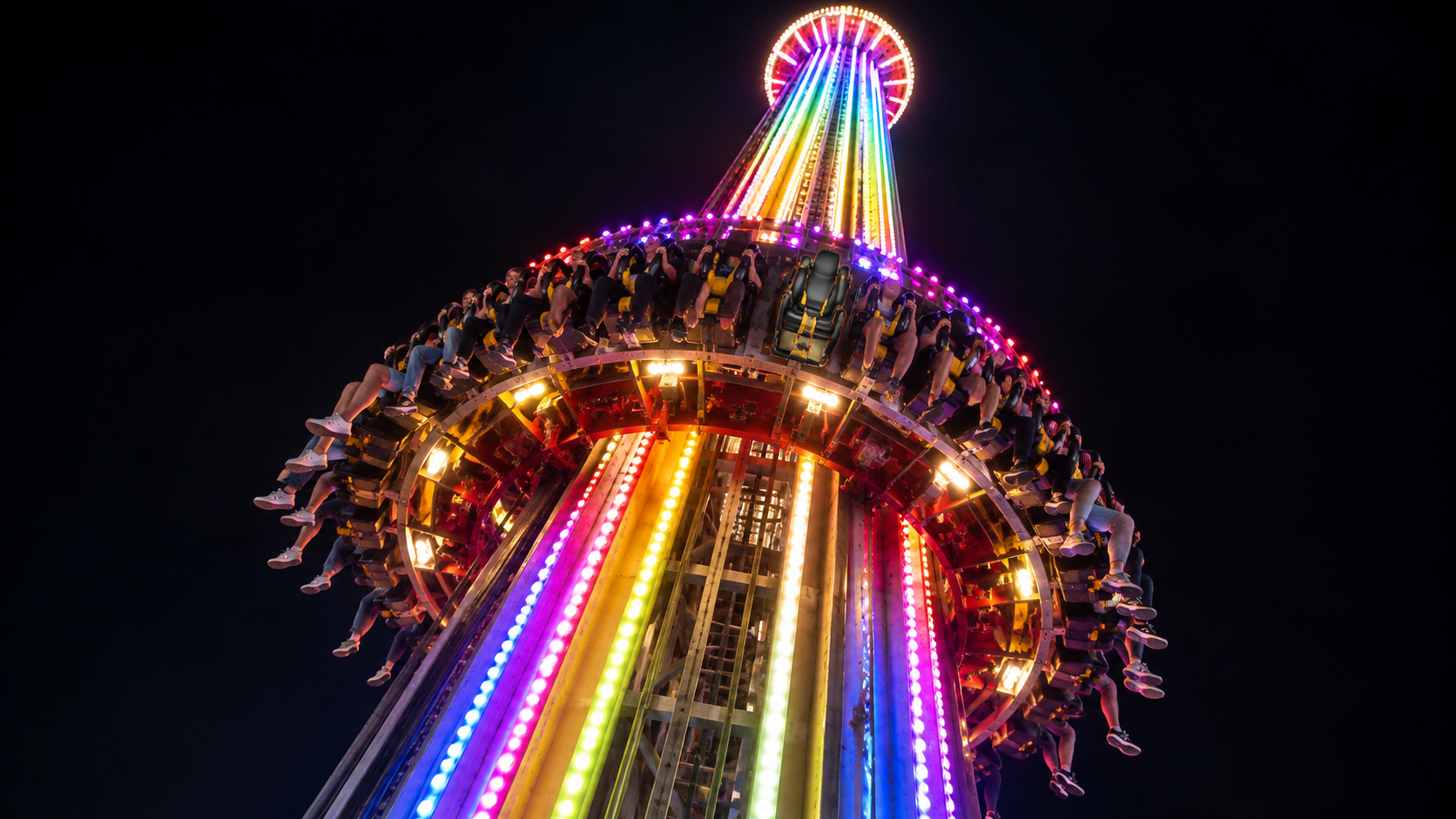 The drop tower plunged nearly 400 feet at 75 mph then operators ...