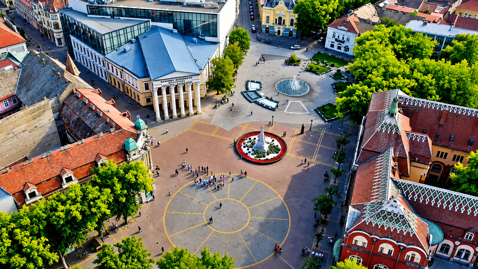 The art nouveau buildings that define central Subotica