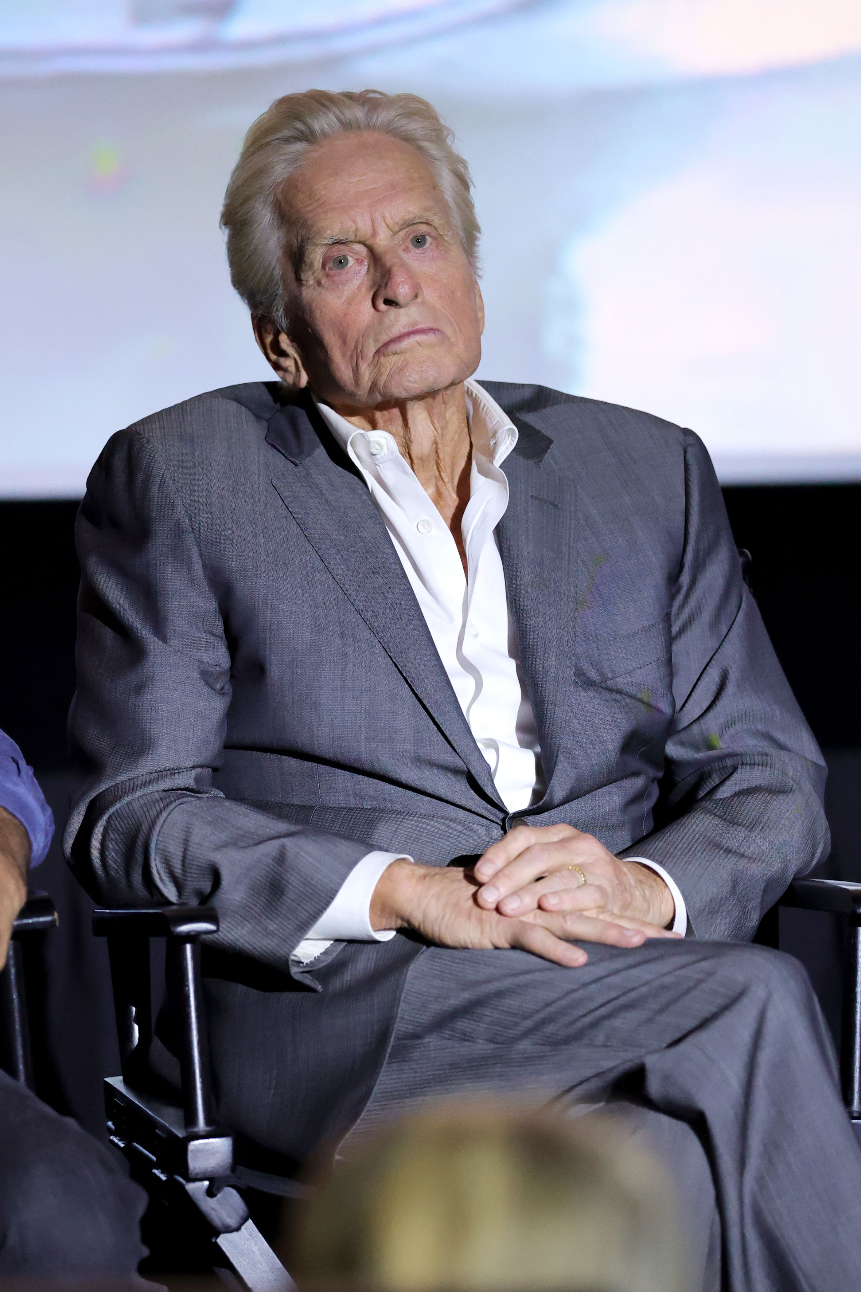Michael Douglas snaps at reporter while addressing rumored sex ...