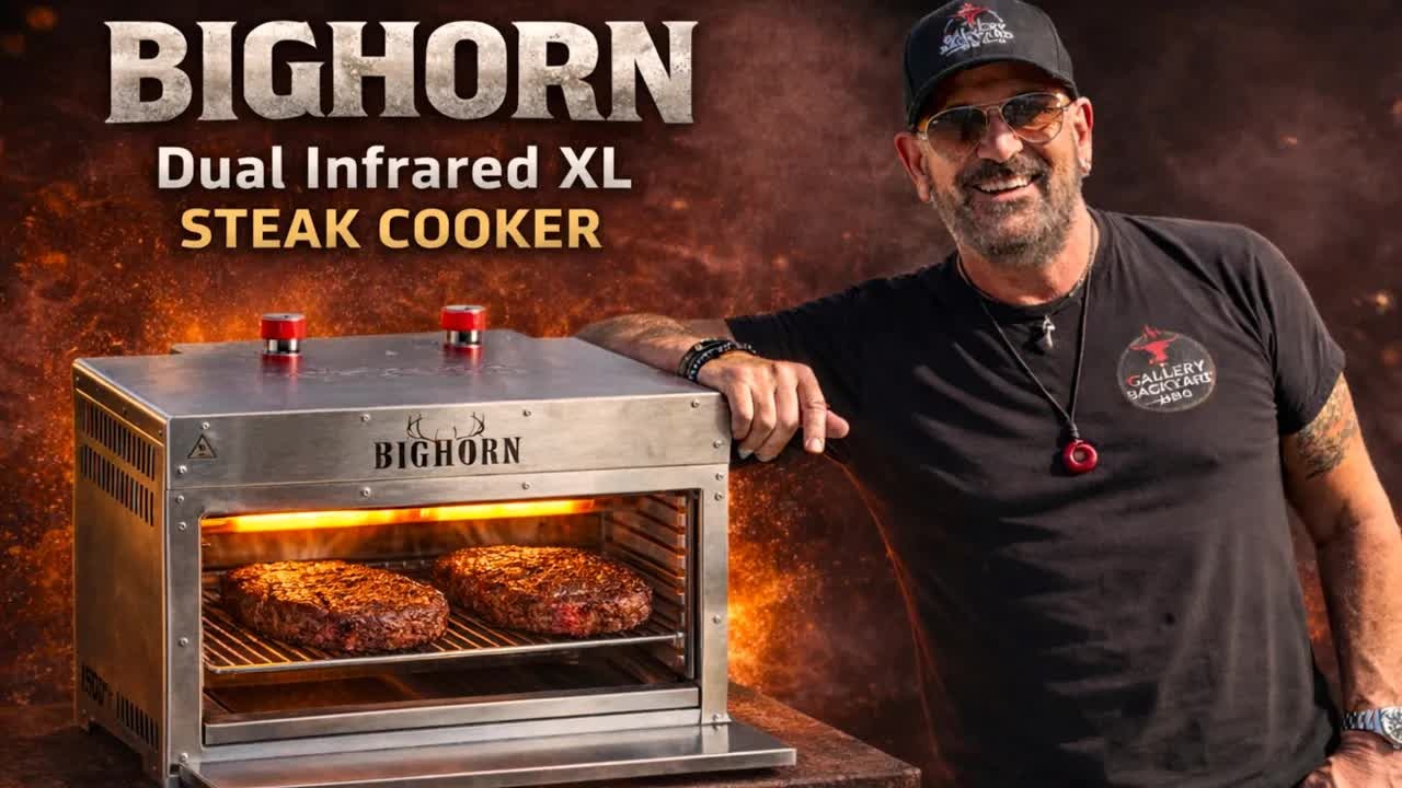 Bighorn Dual Infrared XL: Twin burners for a steakhouse-level sear
