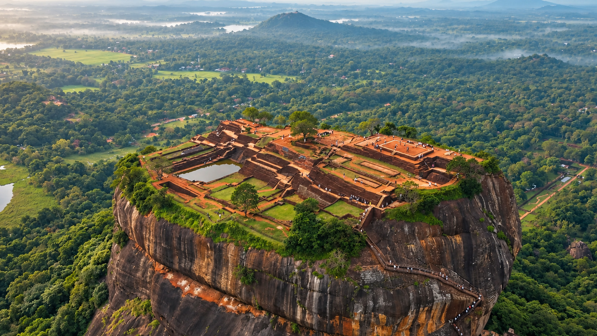 Uma cidadela real no alto da selva