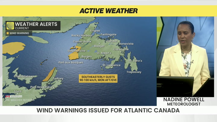 Damaging winds and snow threaten Atlantic Canada