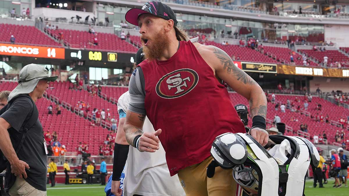 49ers’ George Kittle trolls Talanoa Hufanga after smoking him for long ...