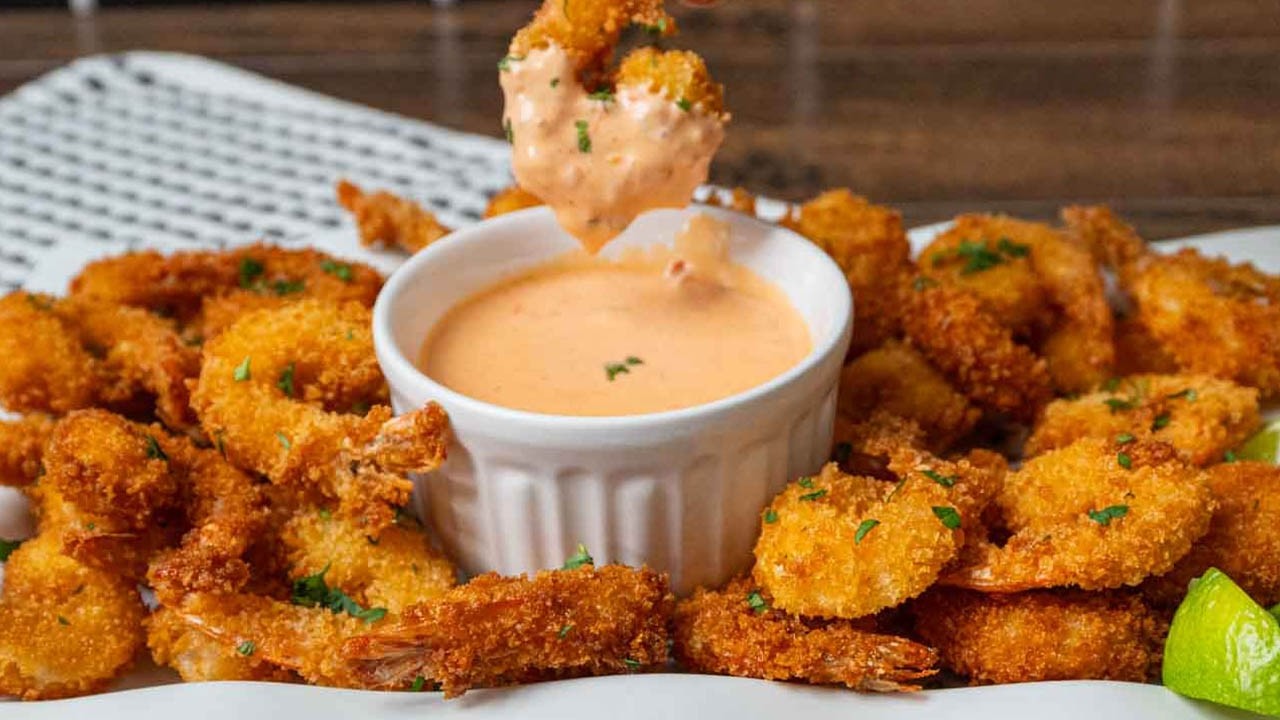 Crispy firecracker shrimp at home