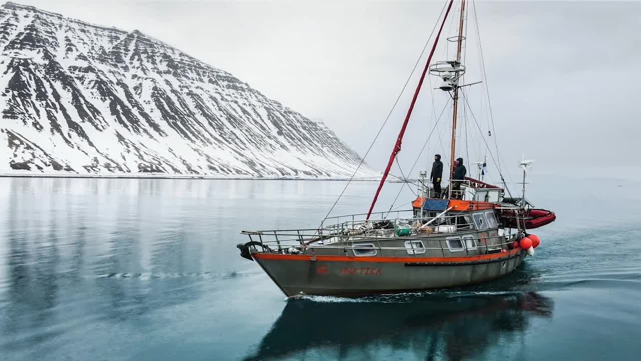 They woke up to something scraping the hull - a sheet of ice had ...
