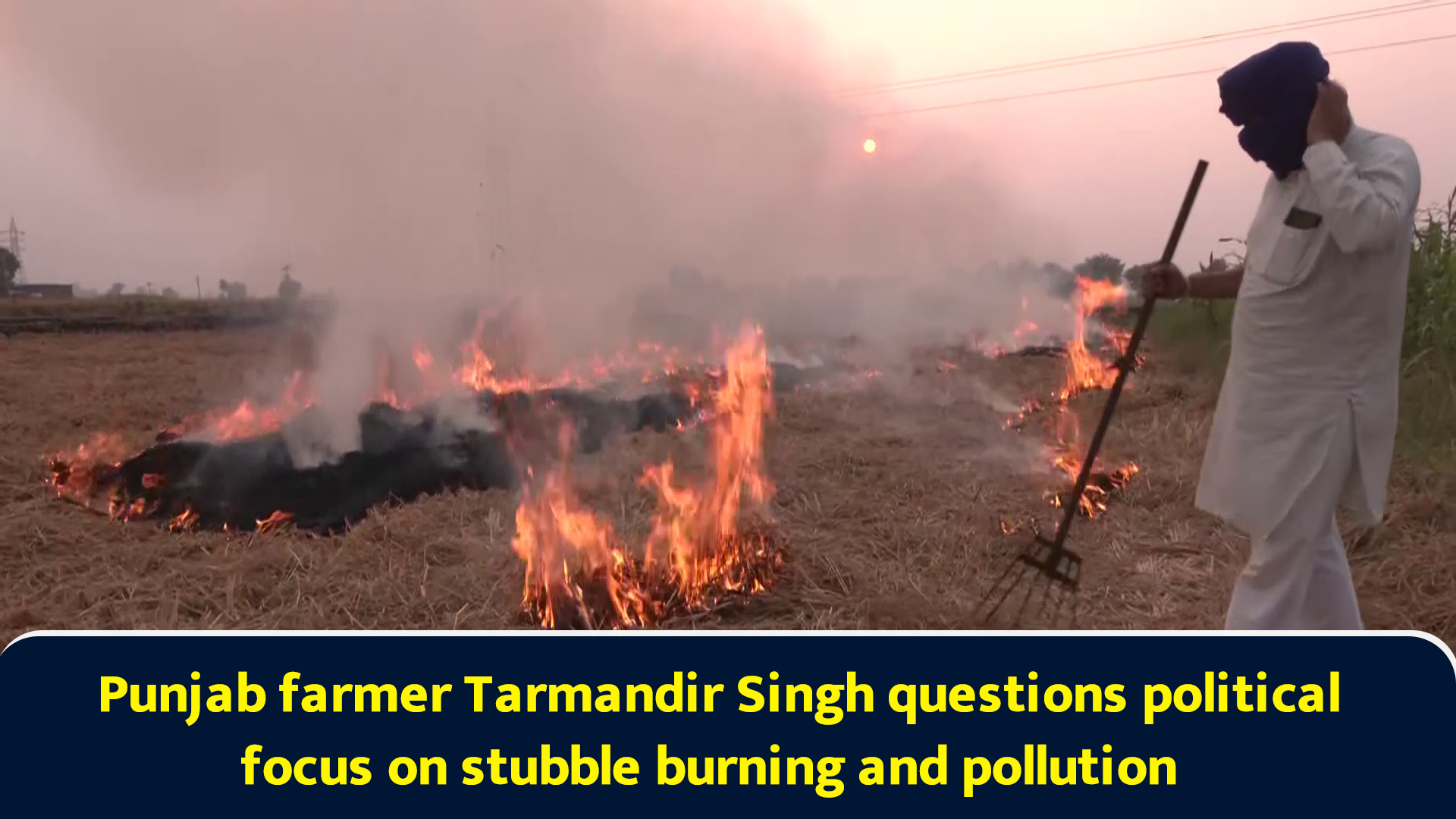 Punjab farmer Tarmandir Singh questions political focus on stubble ...