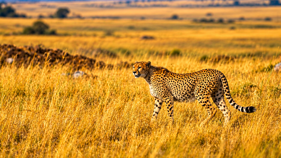 El animal terrestre más rápido en su hábitat natural