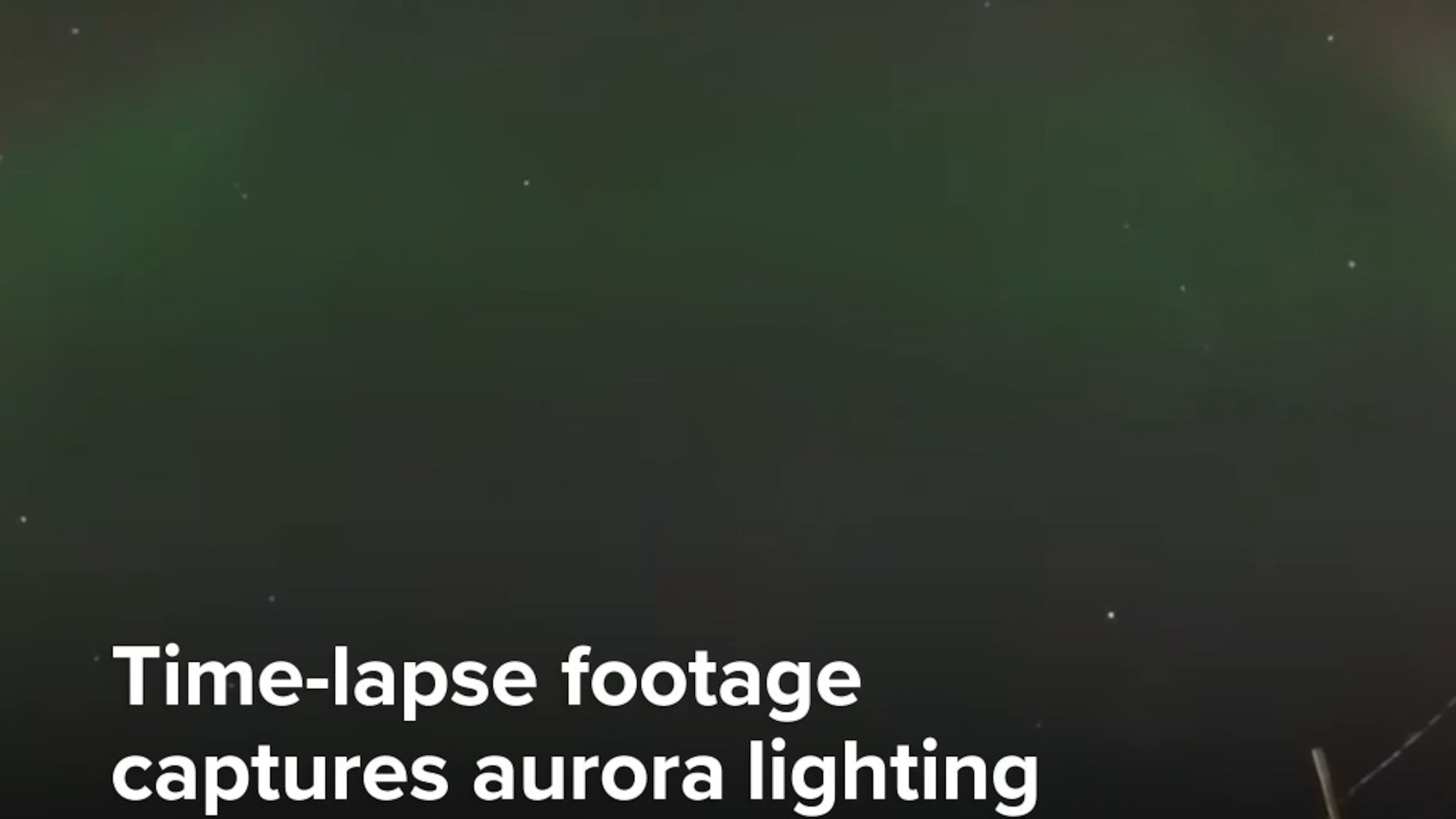 Time-lapse footage captures aurora lighting up Manitoba sky