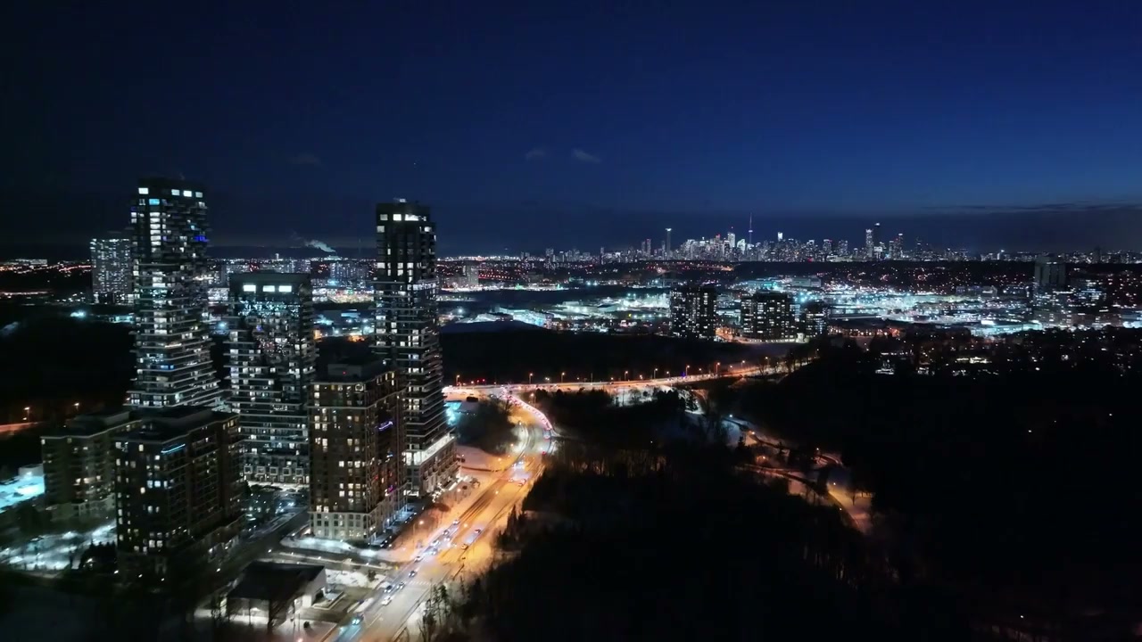 Luxury condominiums, USA: Drone views of modern architecture and urban ...