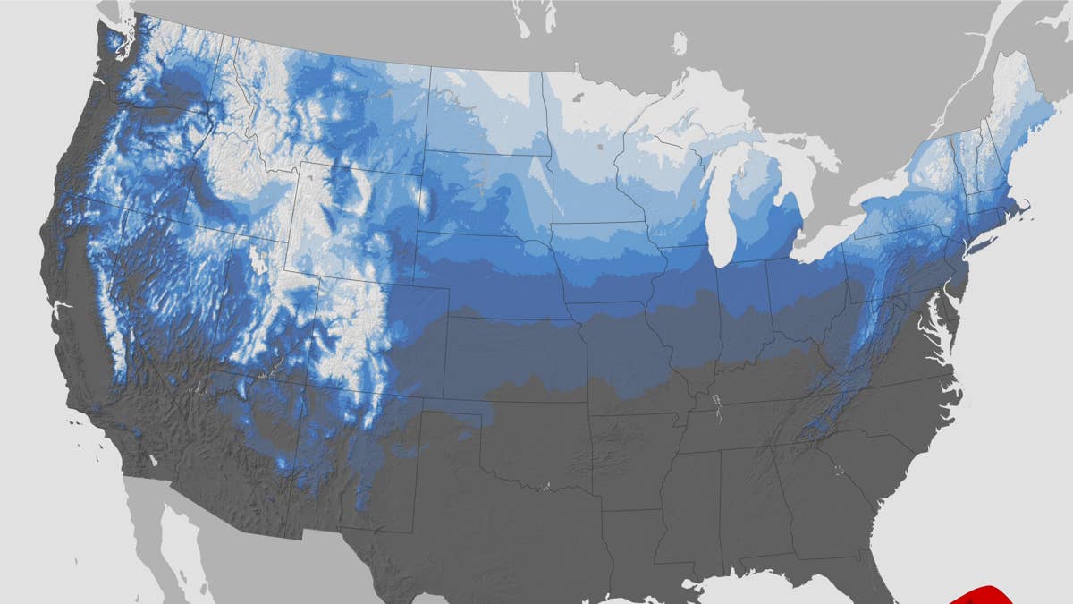 Winter weather map forecasts first snowfall for each US state