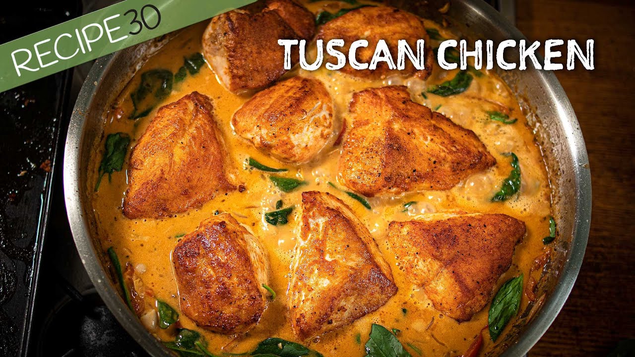 Delicious Tuscan chicken in creamy sauce