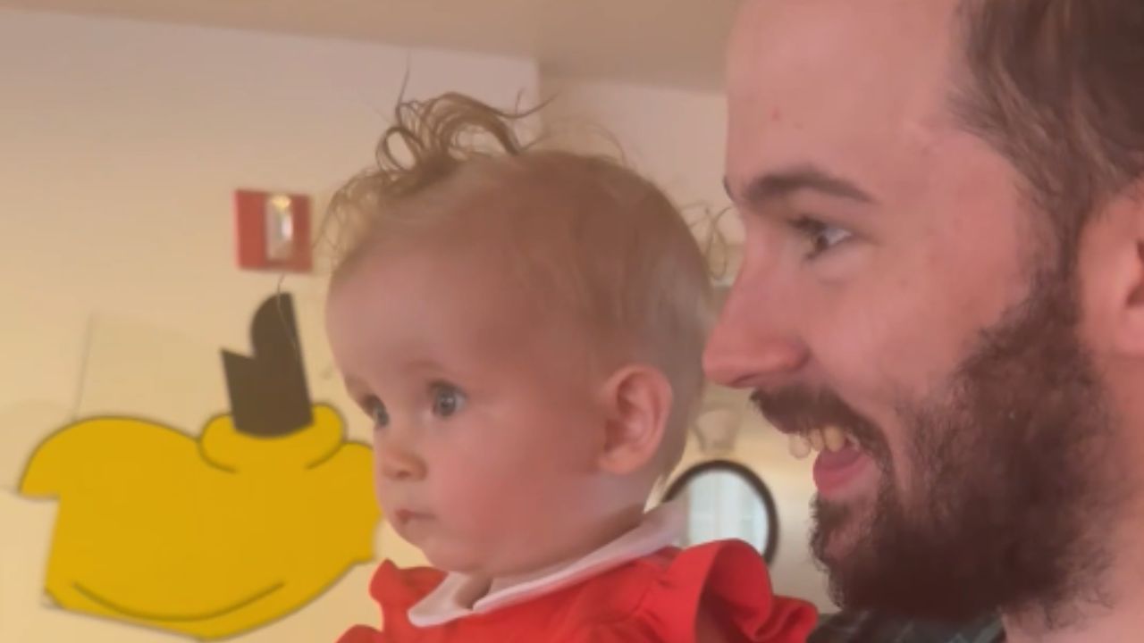 Toddler's unforgettable encounter with Mickey Mouse at Chef Mickey's