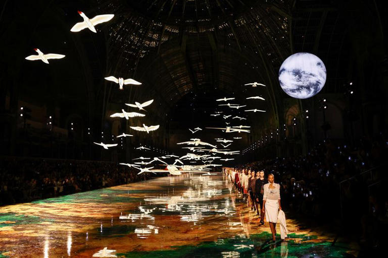 Chanel unveils tiger-print tweed and sheer skirt suits in spring/summer ...