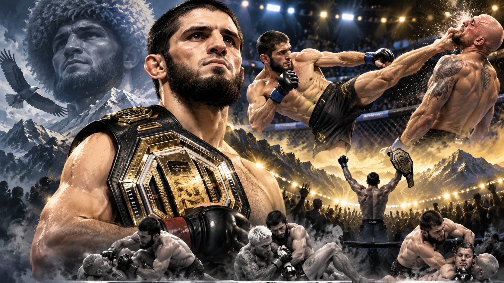 Islam Makhachev took the UFC belt, knocked out Volkanovski and broke ...