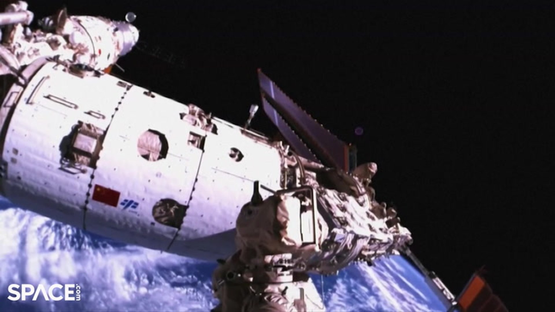 Chinese astronauts left 'stranded' on space station reveal damaged ...