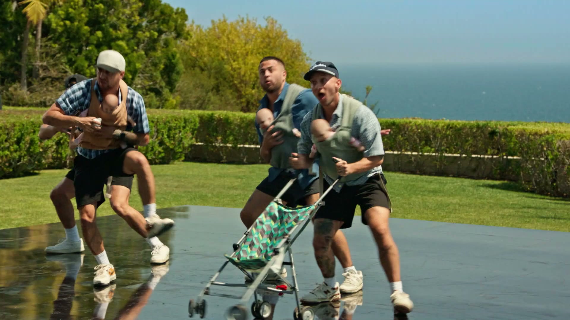 Elektro Dads turn Simon Cowell's house into a dance floor!