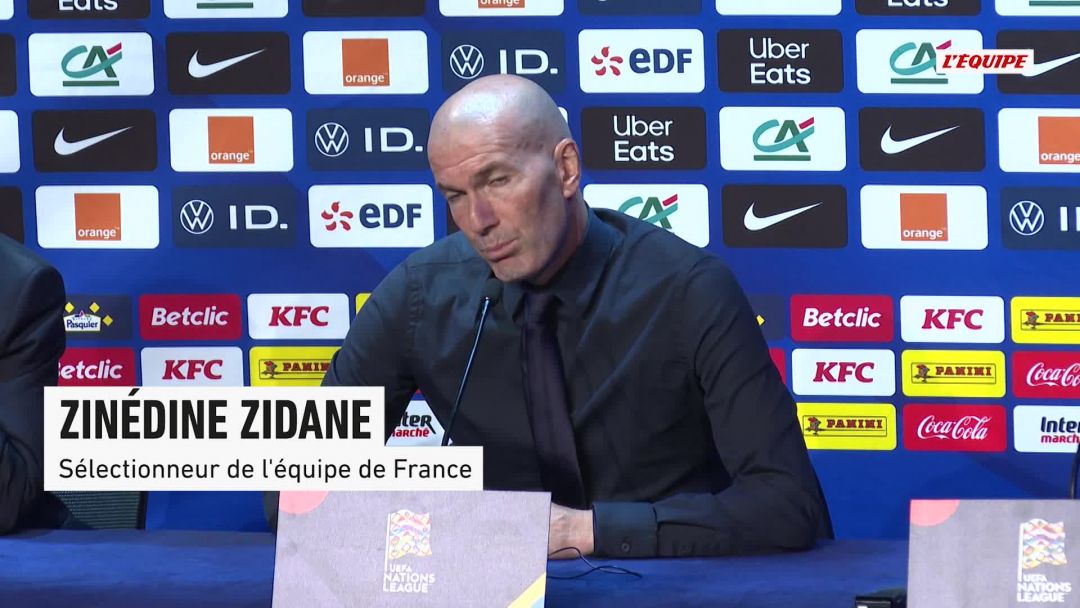 Zinédine Zidane ravi de la réaction des Bleus face à la Belgique