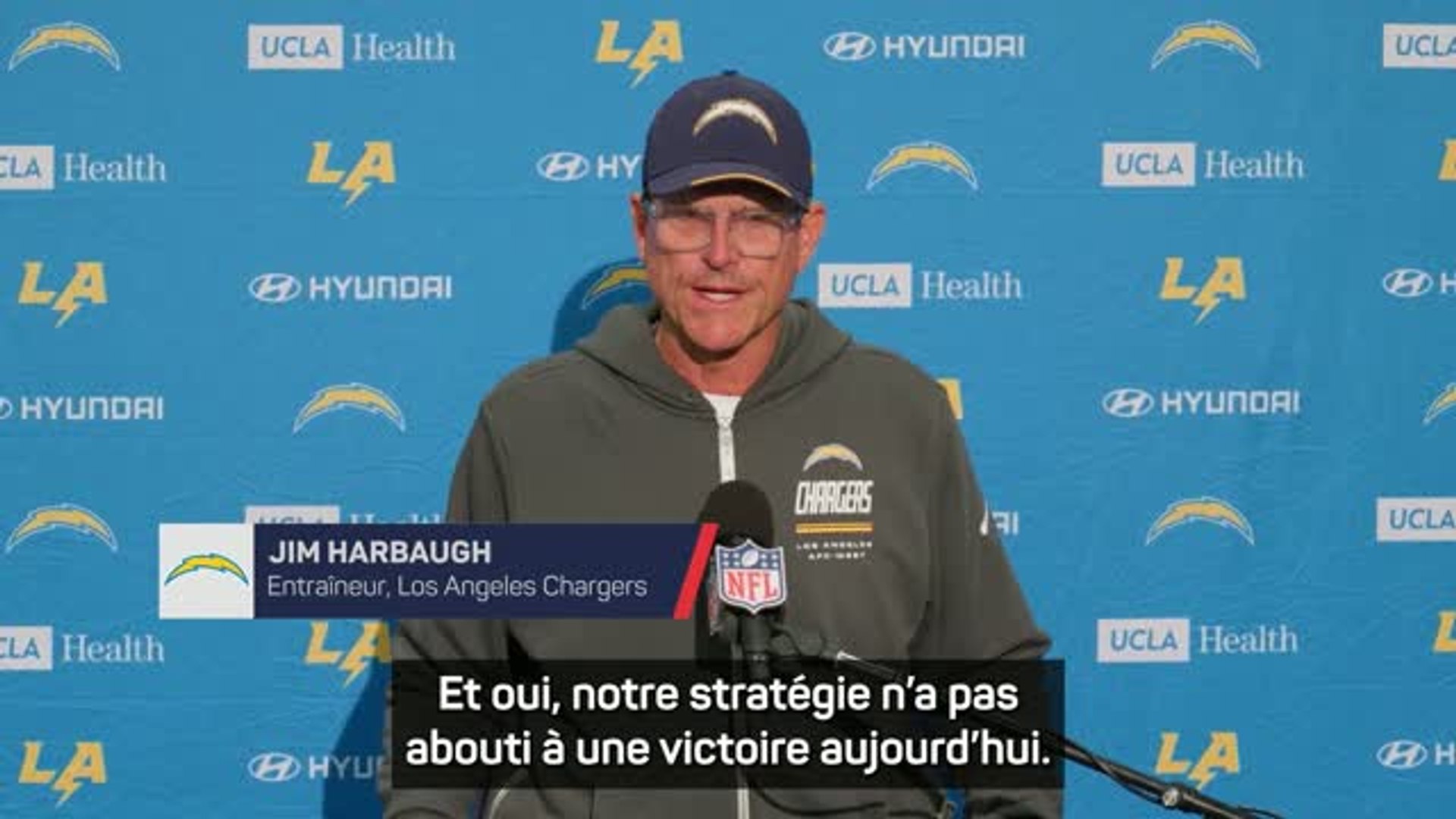 Chargers - Harbaugh garde confiance en ses joueurs malgré 4 défaites ...