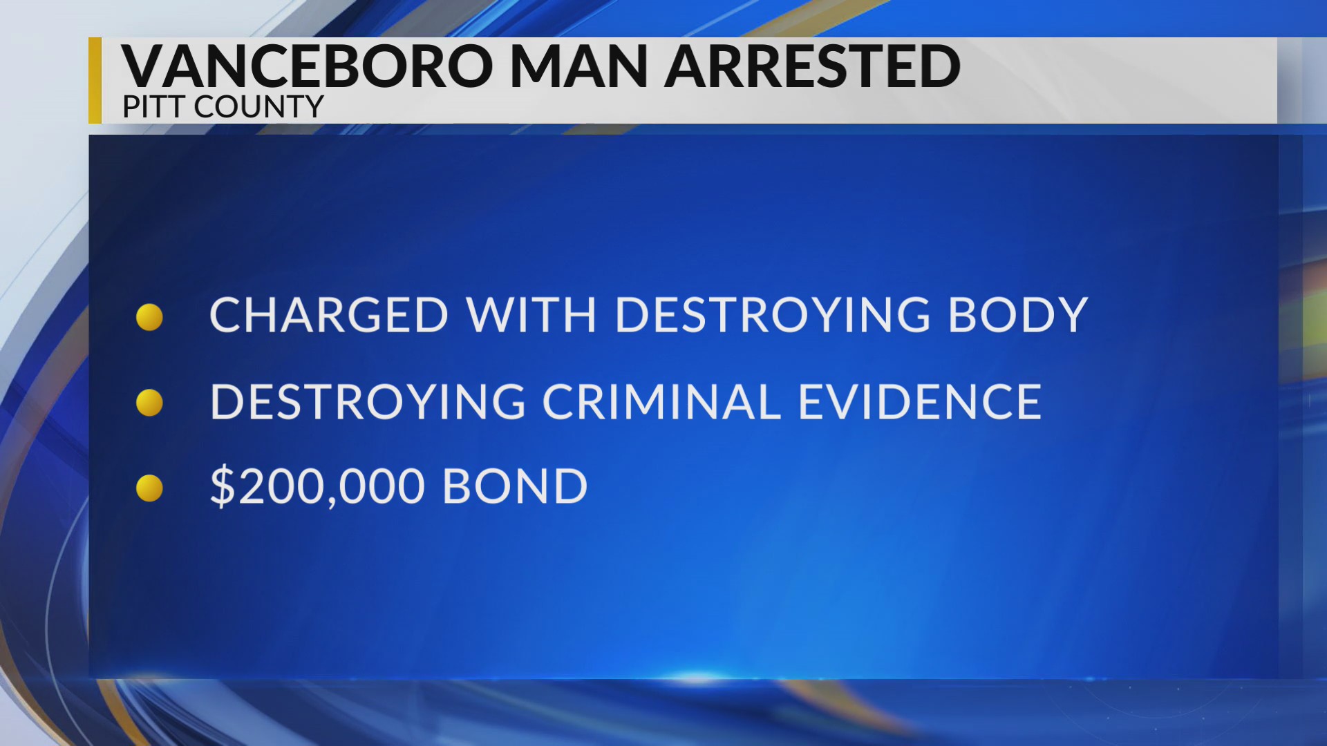 Vanceboro man charged with destroying evidence, concealing a body
