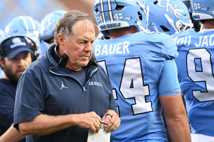 Bill Belichick explains how he handles losses as UNC Football prepares for Pitt