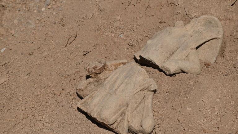 1,800-year-old temple to Mars and statue of Victory unearthed at Roman ...