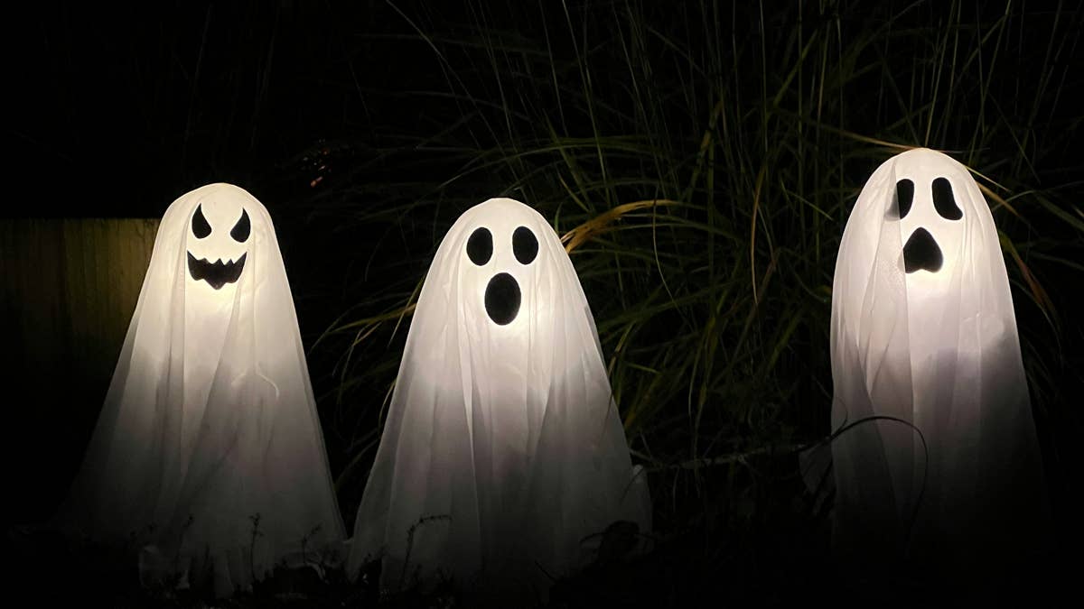 Create adorable ghost girls from tomato cages for a unique Halloween ...