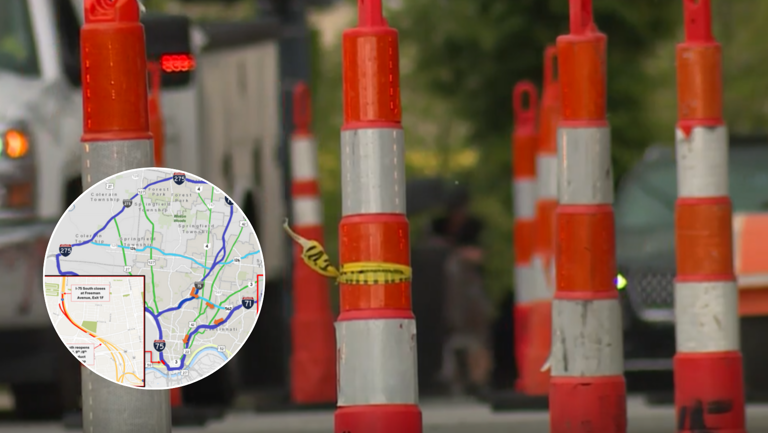 I-75 southbound closing near downtown Cincinnati this weekend