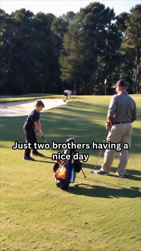 His proud moment or his most expensive golf lesson yet
