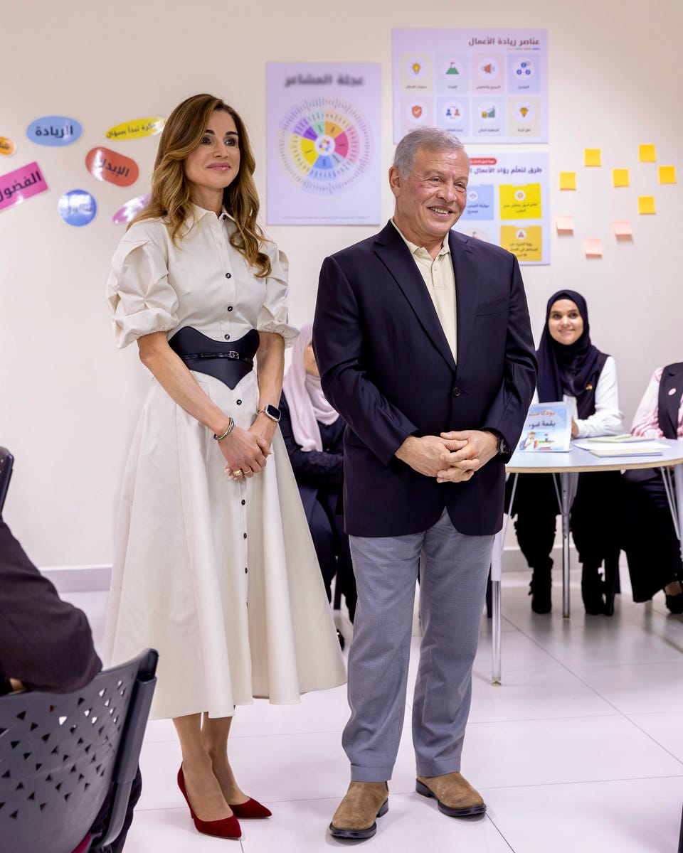 Queen Rania and King Abdullah celebrate World Teachers’ Day with a ...