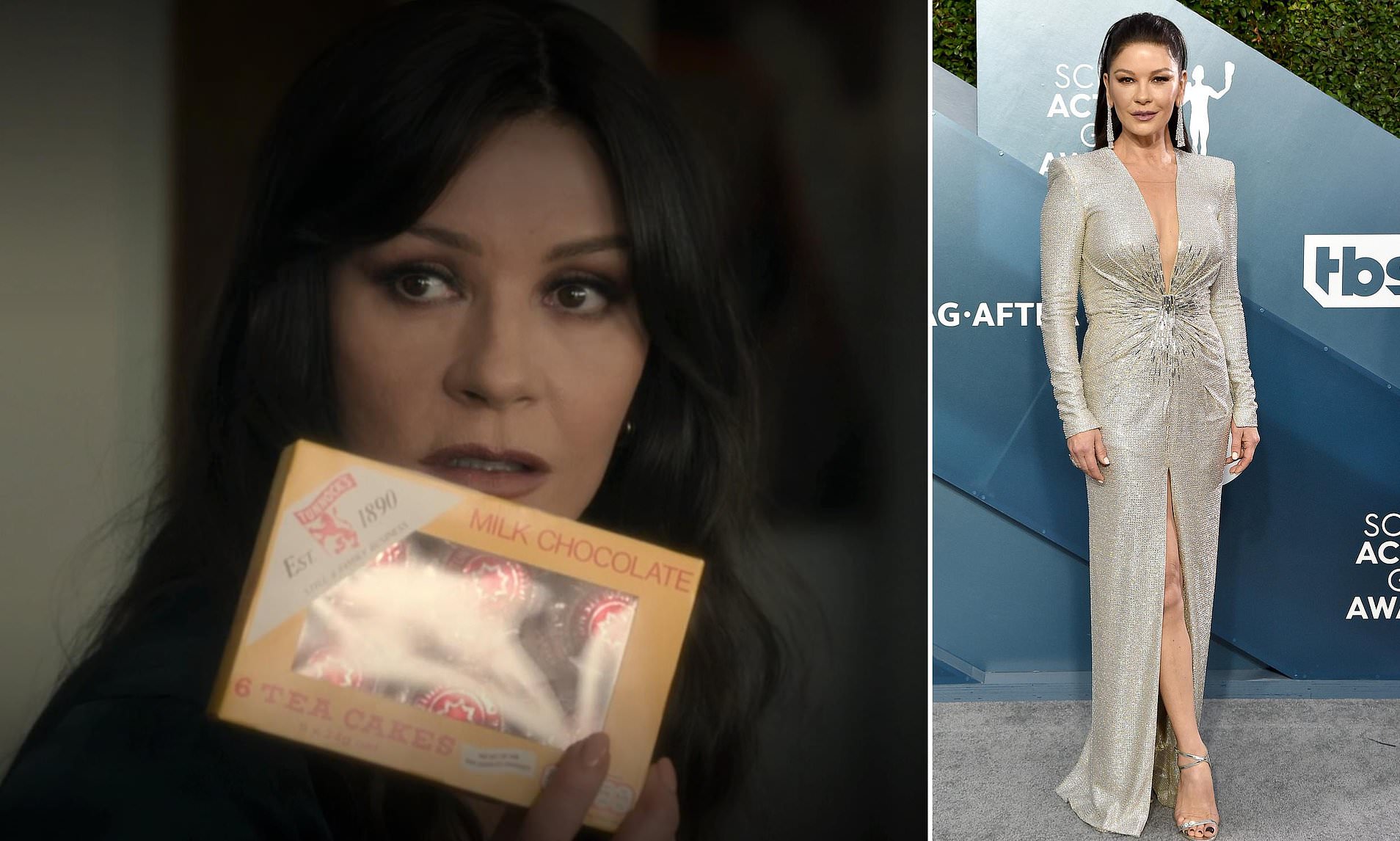 Catherine Zeta-Jones get a taste of Scottish treat Tunnock's in her ...