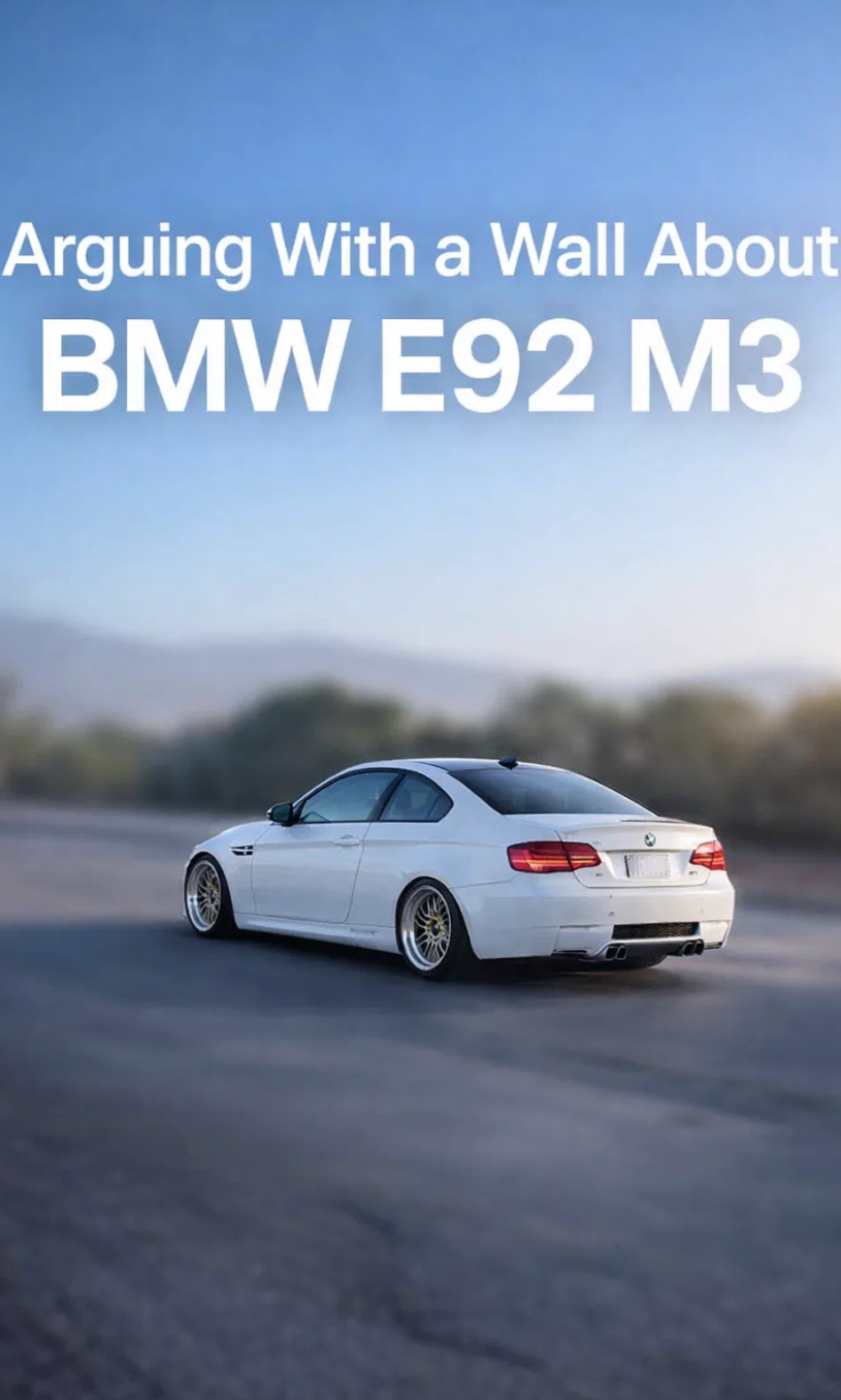 Discussing my BMW E92 M3 and its features