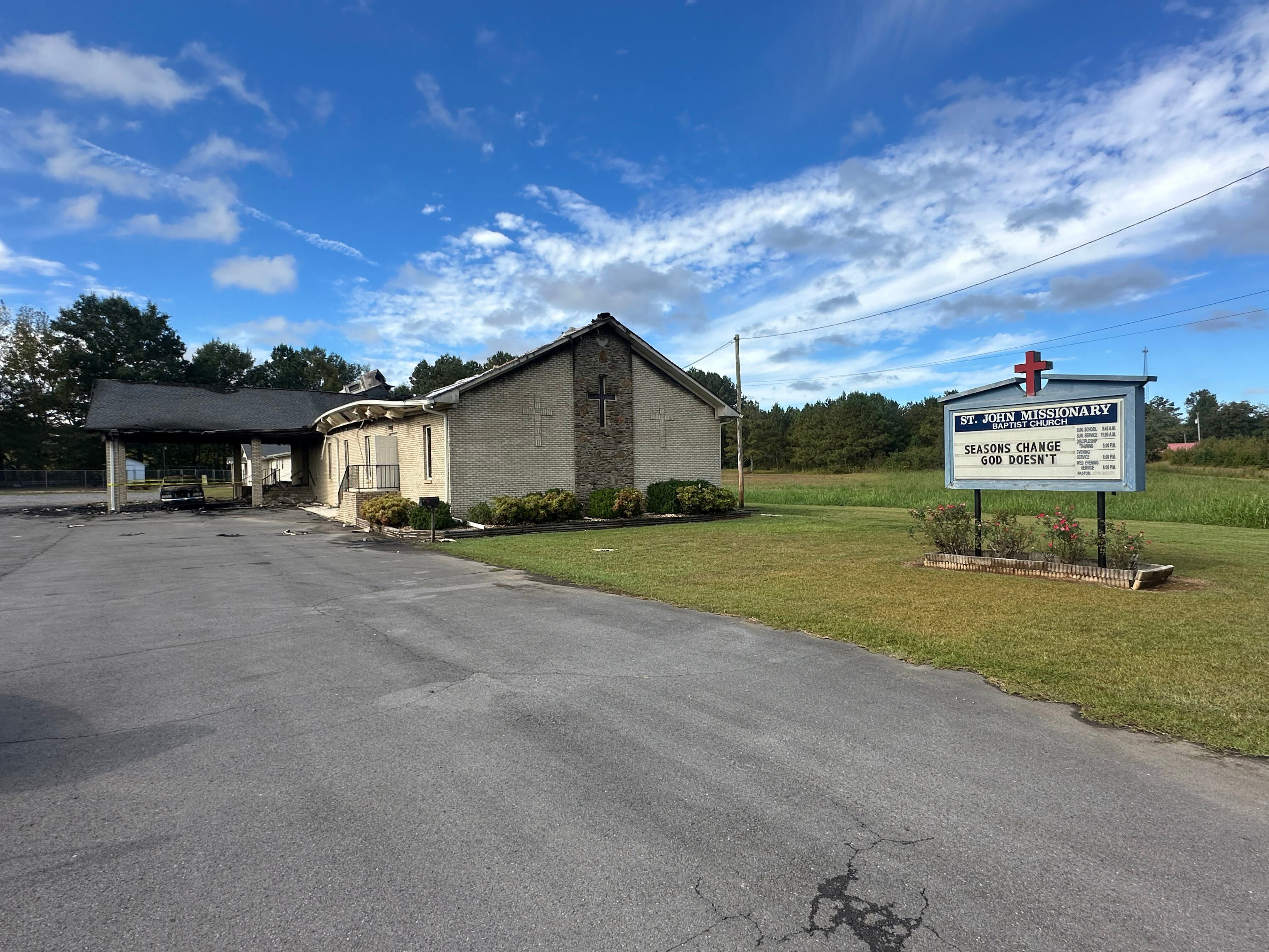 Church fire guts Hanceville congregation building