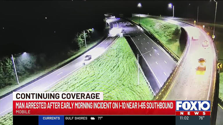 Mobile police chase ends in crash, arrest